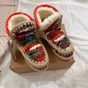 Mou Eskimo Series Colorful Woven Snow Boots